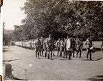 marching to camp